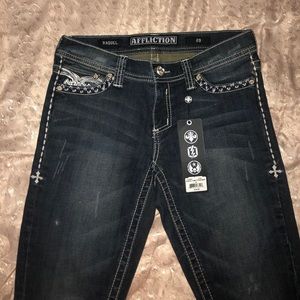 Raquel Affliction jeans size 29 NWT